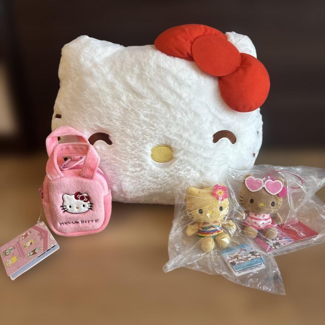Hello Kitty Mascot Tanned Kitty Mini Bag Type Pouch Sanrio