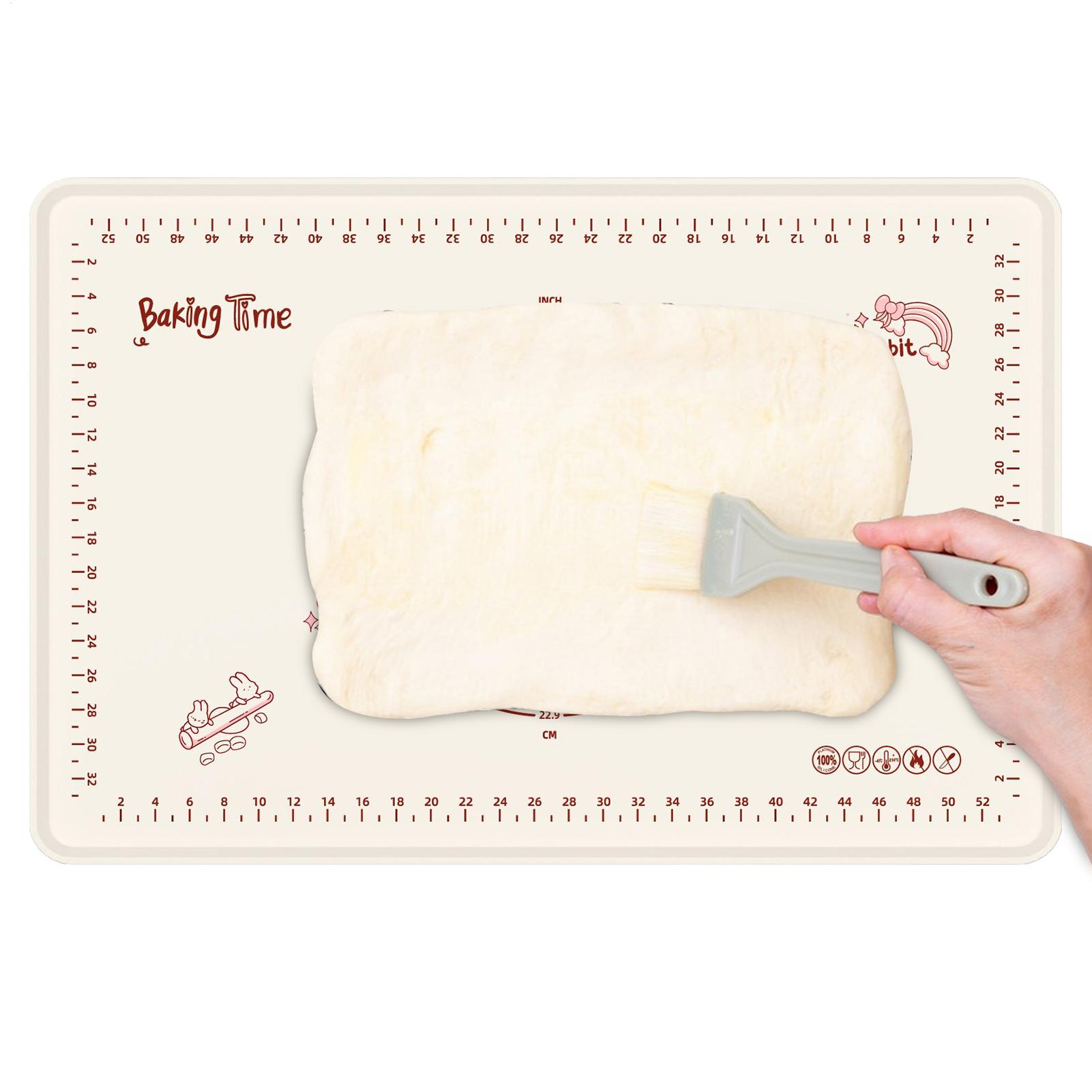 

Silicone Baking Sheet Silicone Baking Pastry Dough Mat 23.6x15.8 Inch Non Stick Food Grade Thickened Pad For Kneading Rolling China Mainland