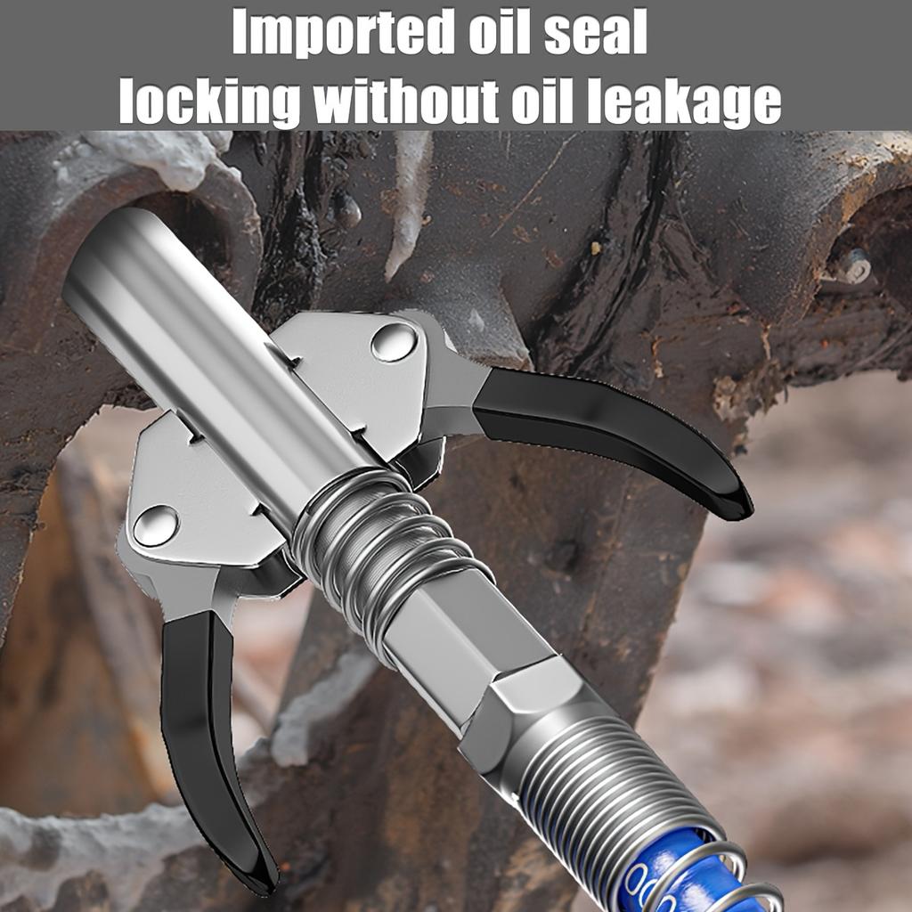 Grease Gun Coupler, Grease Joint Fittings, High Pressure Grease Nozzle Fittings, Compatible With All 1/8" NPT Grease Guns