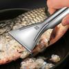 Ergonomic Stainless Steels Fish Descaler Professional Sawtooth Fish Scale Remover Tool for Home or Market Use