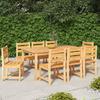 VidaXL 9-Piece Garden Dining Set Solid Teak Wood, Garden Furniture, Outdoor Furniture, Table and Chair of 3157190