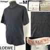 Loewe Anagram Logo Short Sleeve Tee Men M Dark Navy Vintage Japan(USED)