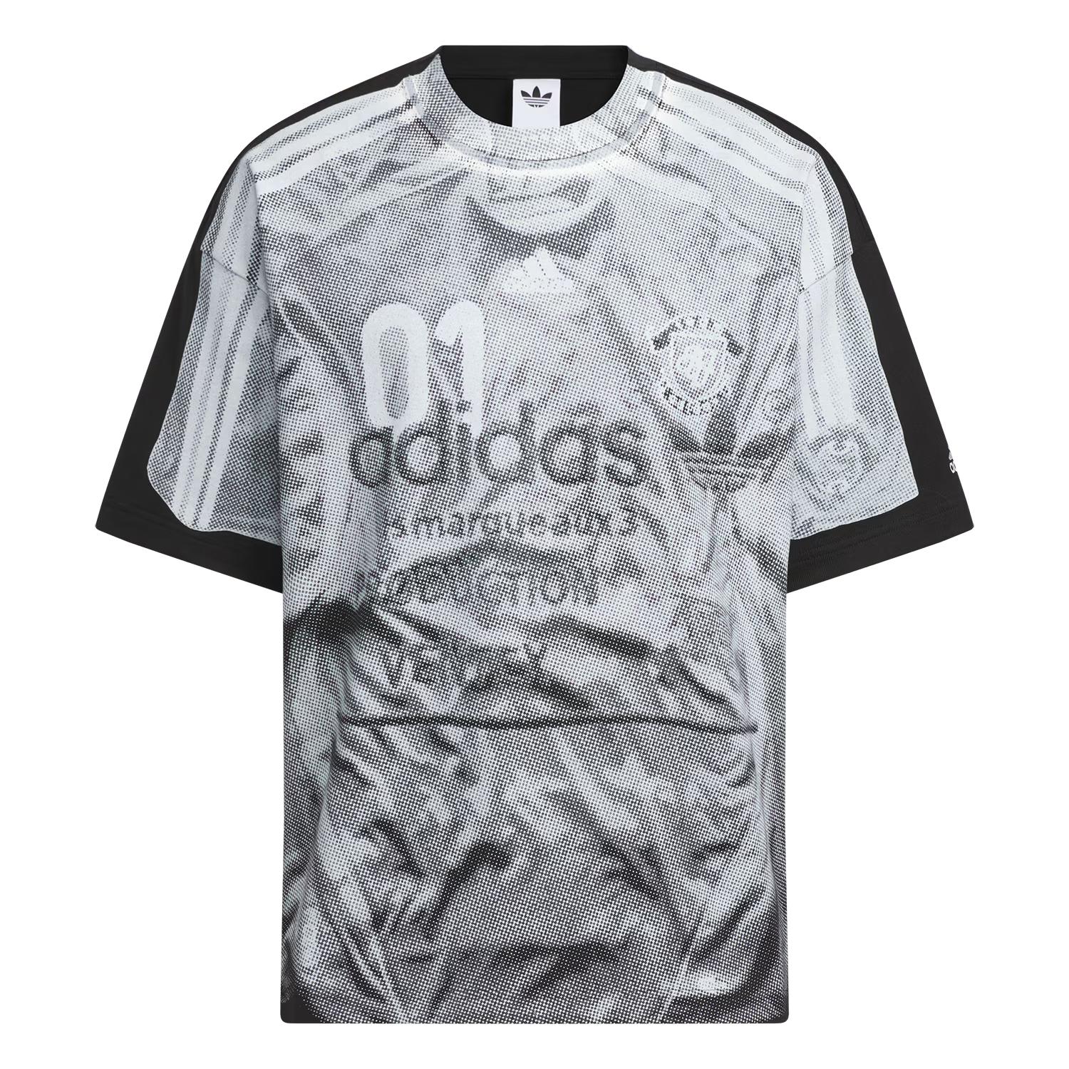 

Adidas Оригинальная FW25 SNBN GFX 3 Логотип Три полоски Свободная футболка с коротким рукавом Унисекс Топы IB7100 XL