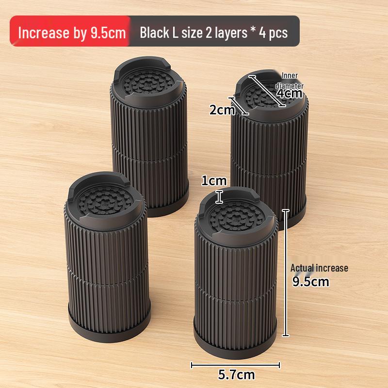 Non-Slip Furniture Heightening Pads for Table, Sofa, Coffee Table, TV Cabinet - Shockproof Leg Risers