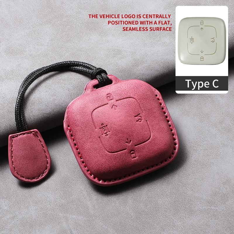 Car Key Case Cover For Zeekr 001 X FR 007 GT 009 Leather Car Remote Key Case Anti-Scratch Protector Shell Decorative Accessories