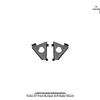 Front Bumper Grille Radar Mount for 2024+ Porsche Taycan 9J1.2 Turbo GT