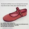 Fashion Velvet Mary Jane Shoes for Women Hand Stitch Casual Streetwear Ballet Flats Pumps Female Solid Color Red Cloth Shoes Loafers