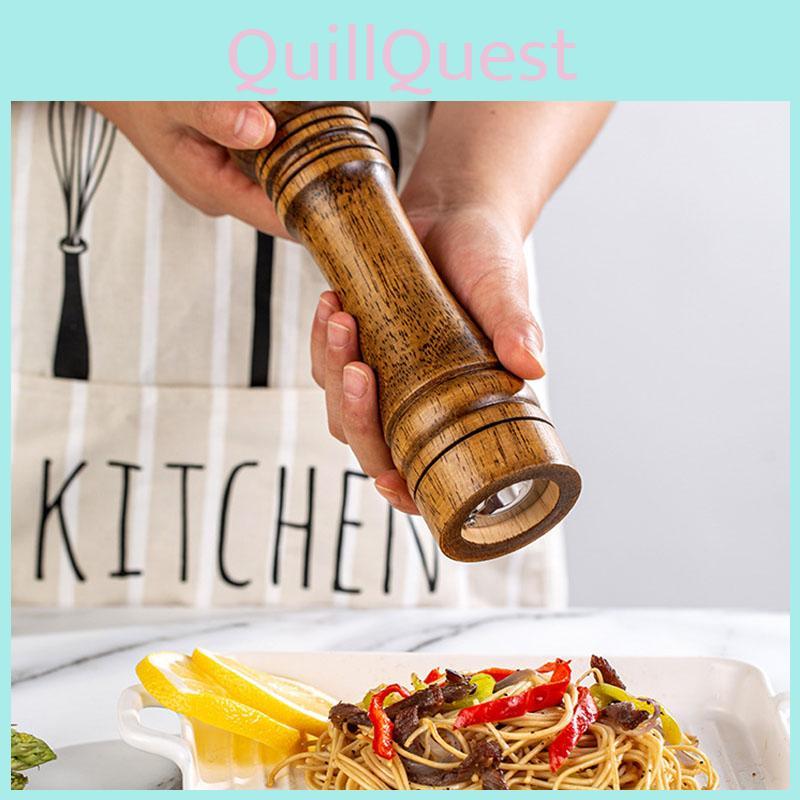 Salt Cooking And Pepper Grinder Hand Movement Oak Wood Pepper Mill Kitchen Tool