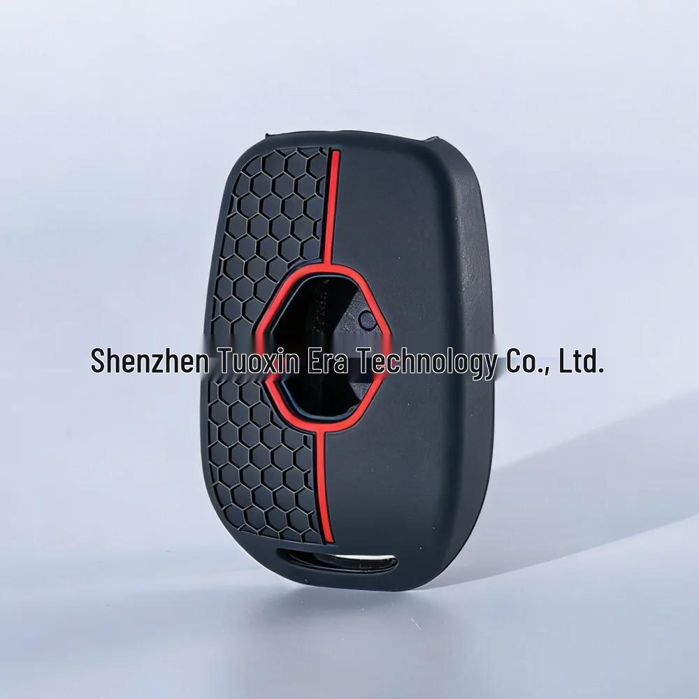 Renault Koleos 3-Button Silicone Key Cover with Honeycomb Design