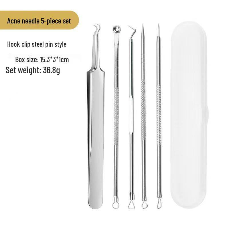 Stainless Steel Blackhead & Acne Remover Needle Kit