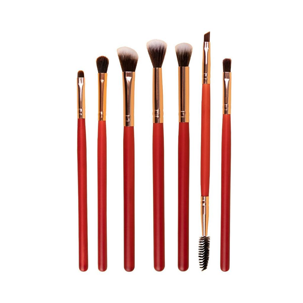 RANCAI 7 Eyeshadow Makeup Brush Set Soft Fiber Hair Full Set Eye Makeup Brushes Beauty Tools