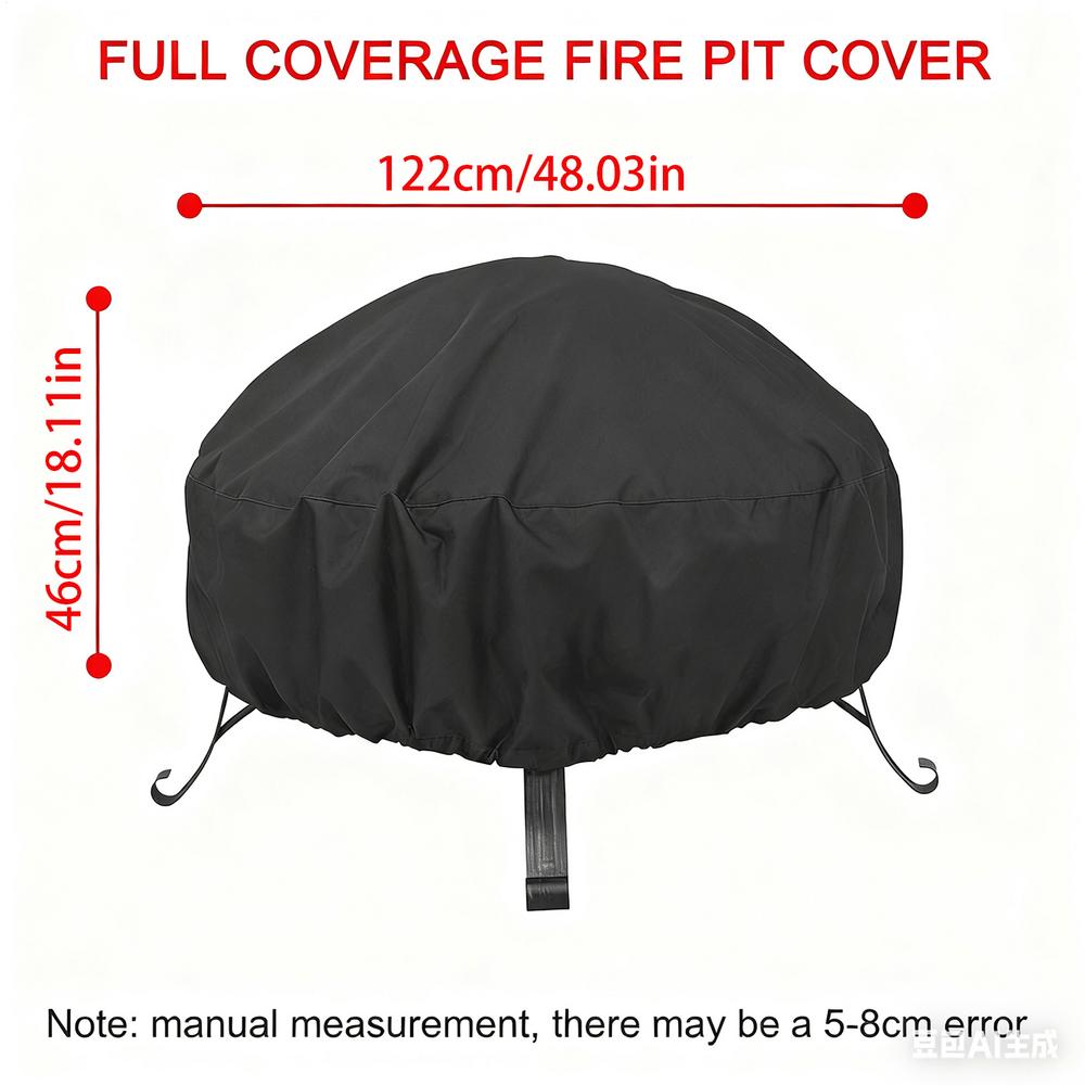 Feuerschale Abdeckung Runder Feuerschale Ofen Abdeckung Wasserdicht Winddicht Sonnenschutz Für Outdoor Gartenmöbel Sets