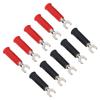 10Pcs 4mm U Y Type Electrical Crimp Terminals Insulated Fork Spade Wire Connectors for Banana Plug Multimeter