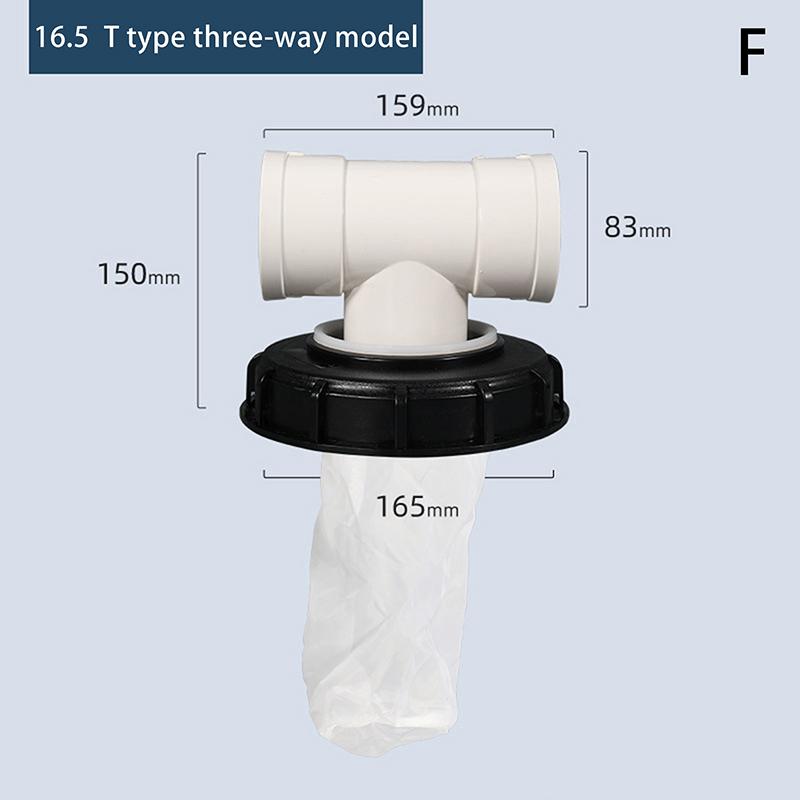 Víko filtru nádrže Ibc Plastový kryt filtru na dešťovou vodu Pro nádrž Ibc Pro nádrž na nečistotu Vodní armatury Odtokové trubky
