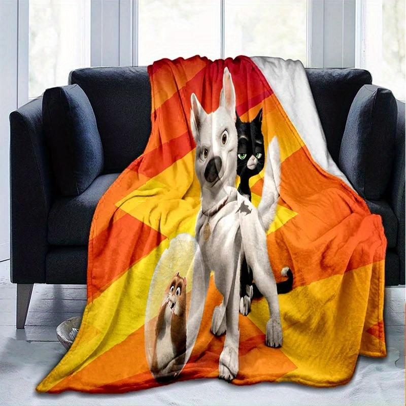 1pc Bolt Printing Blanket Soft, All Season Throw for Living Room, Bedroom,Personalized Gift with Adorable Cartoon Design