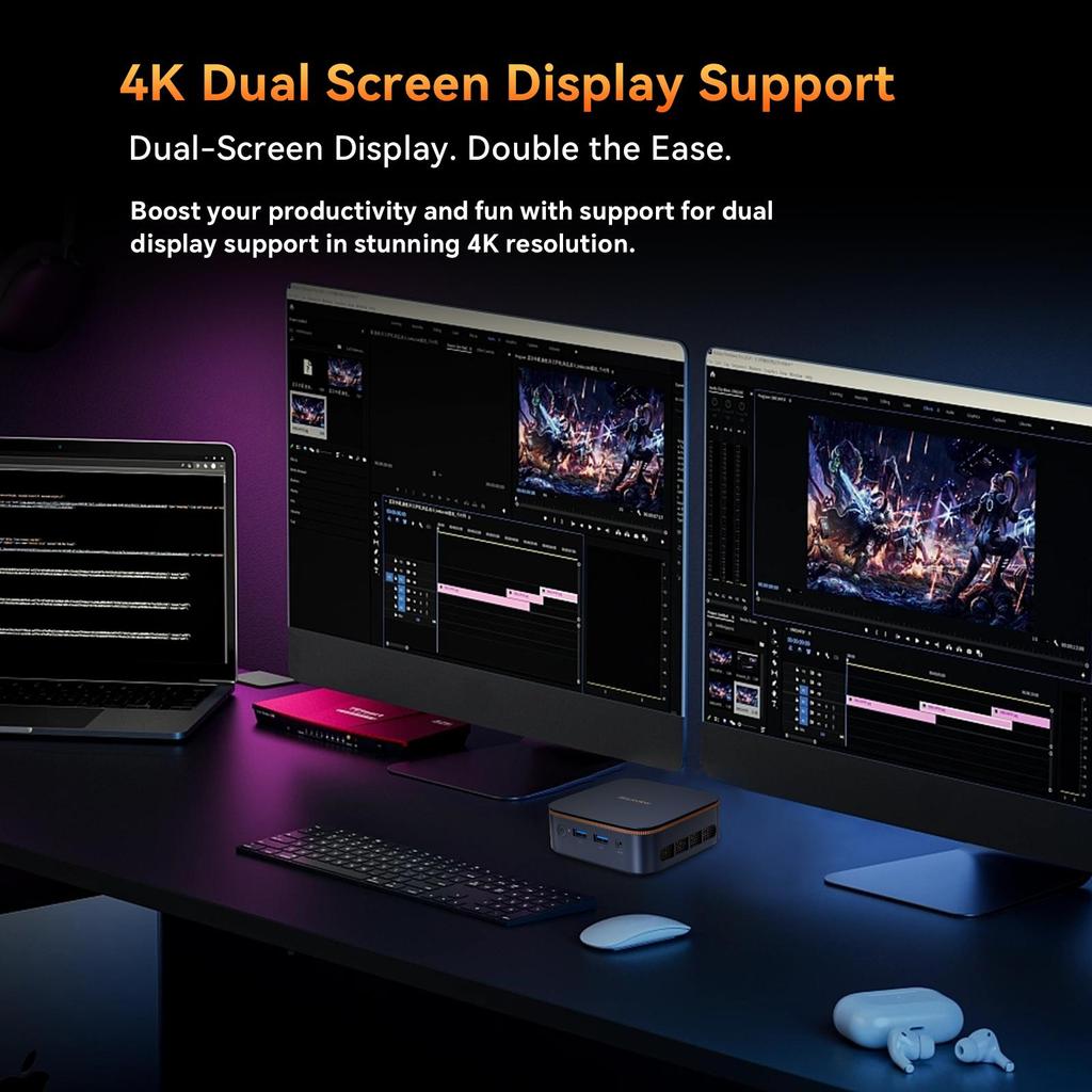 Blackview Mini PC 16GB DDR4 RAM 512GB SSD úložiště 4K HDMI výstup MP20 3300U AMD Ryzen 3 Windows 11 Pro