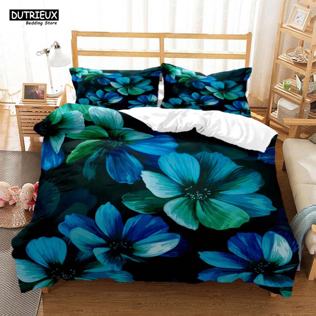 

The Flower Pattern Is Simple And Fresh Soft And Comfortable Customizable Comforter Bedding Sets Bedding Set Luxury Quilt Cover EU single(135x200cm)