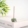 Chinese Ceramic Incense Burner with Calligraphy Design - Elephant Ornament for Sandalwood Tea Table Incense Sticks