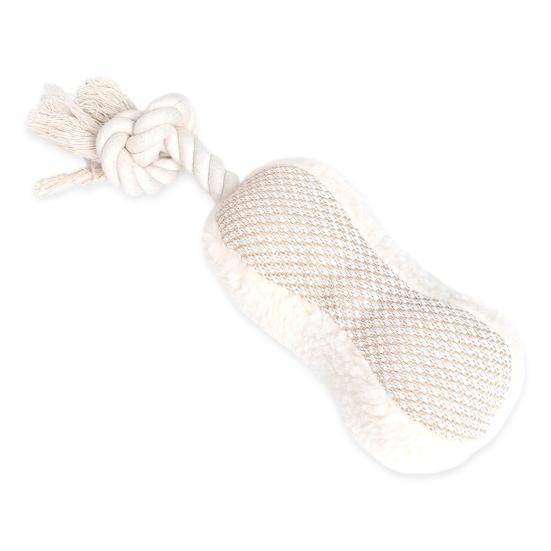 Dog Squeaky Toy Stuffed Plush Dog Toy with Knotted Rope for Puppy Small Middle Large Dogs Teeth Cleaning Boredom