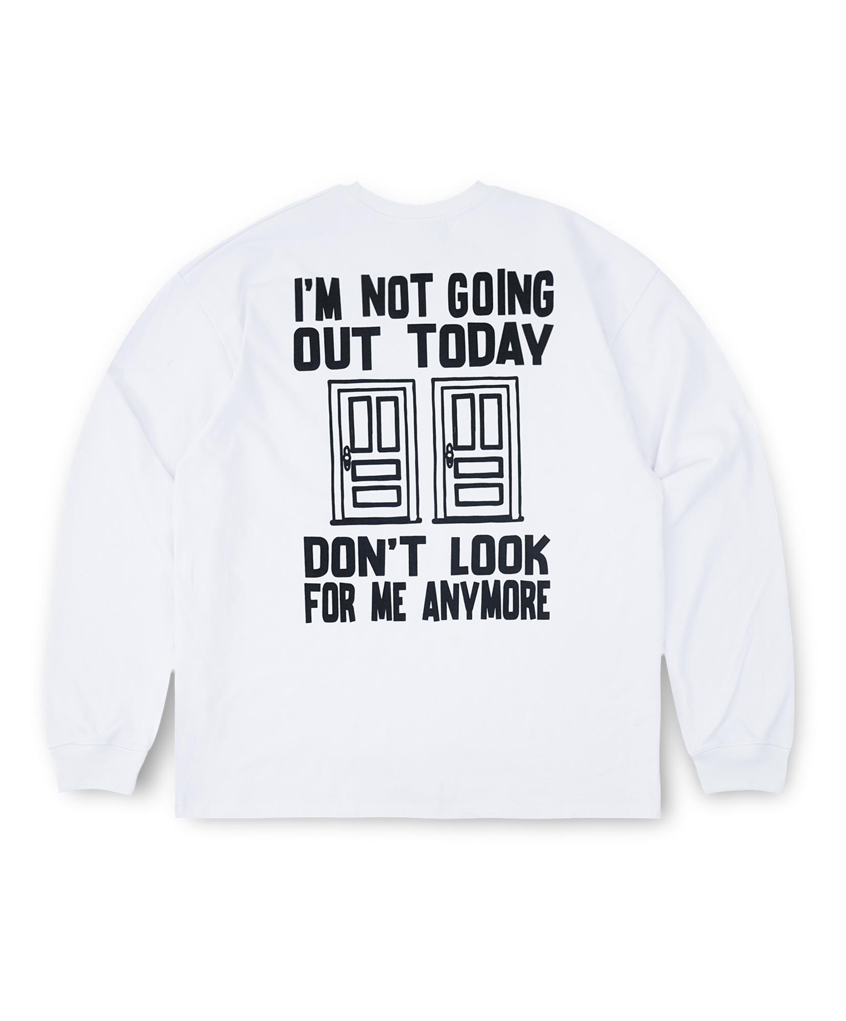 Perts House Area Long Sleeve [White] Black/2