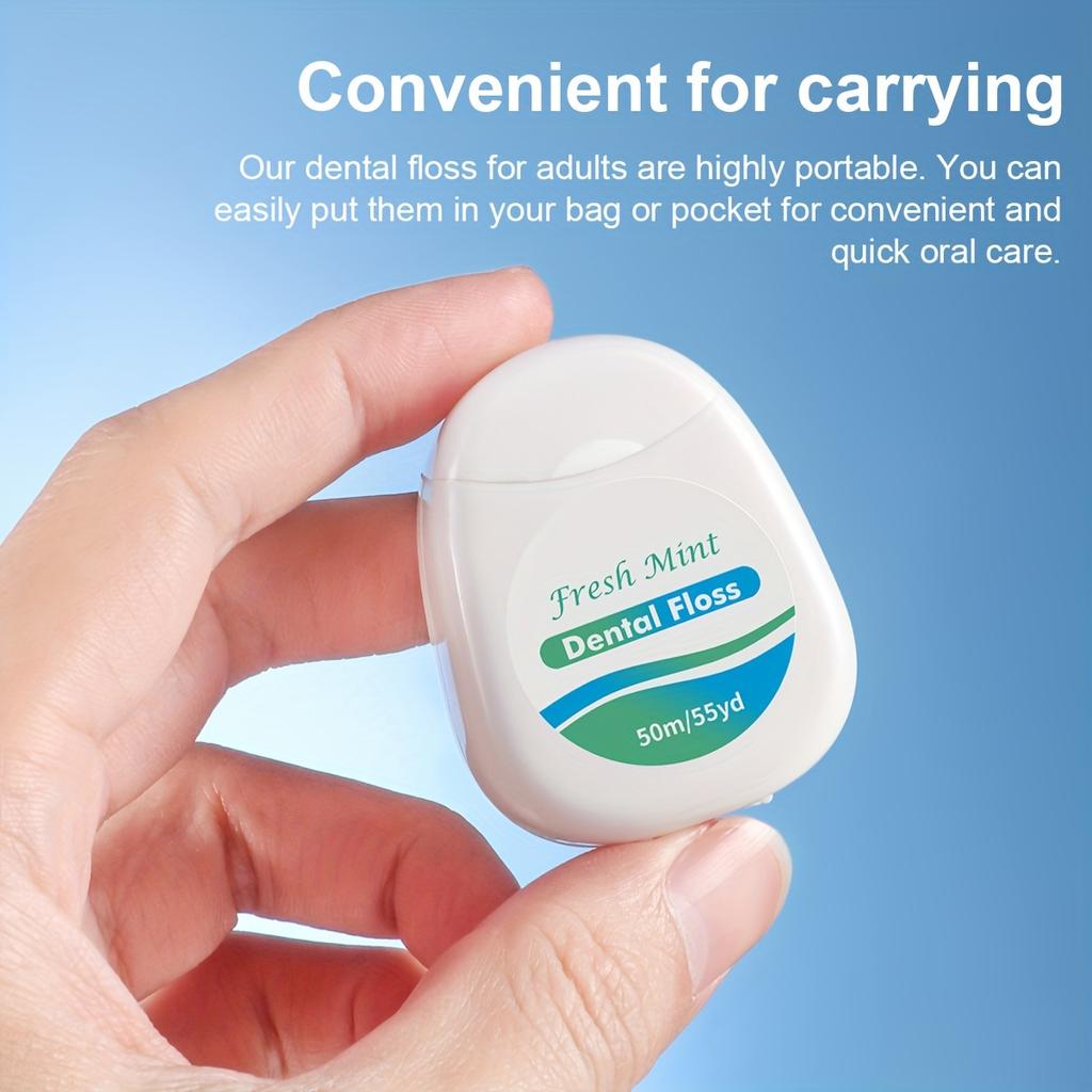 Mint Dental Floss Roll - Tool for Cleaning Between Teeth