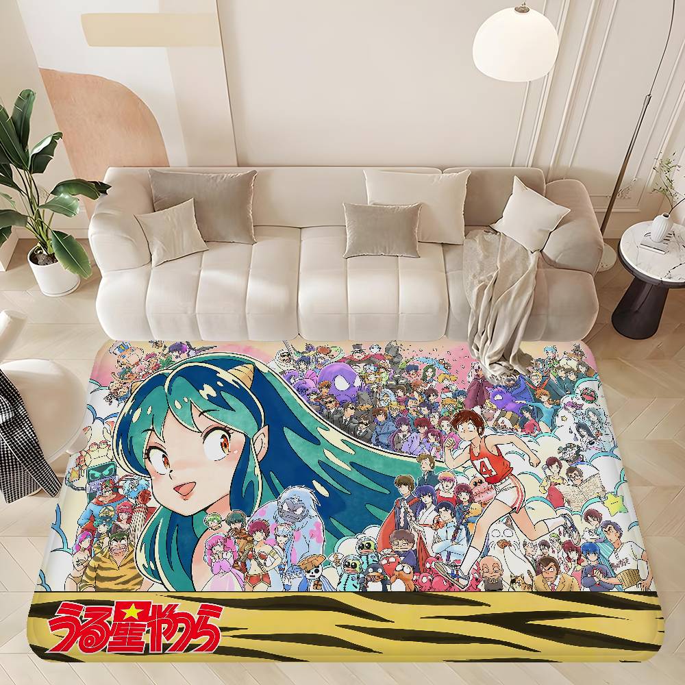 Anime Urusei Yatsura Door Mat Washable Non-Slip Living Room Sofa Chairs Area Mat Kitchen Doormat Area Rug