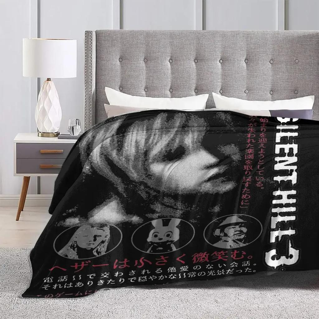 Heather Silent Hill 3 Merch Decke Samt Bettwäsche Horror Spiel Überwurfdecken Entspannen Super Weich für Büro Teppichstück