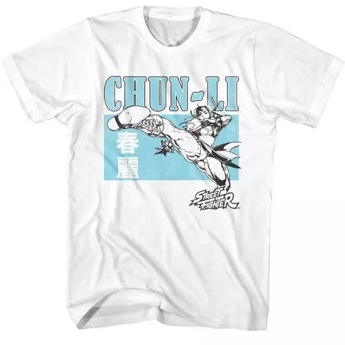 Street Fighter Chun Li Kick T-Shirt - White Unisex T-Shirt XL