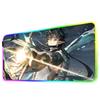 dan heng Mouse Pad RGB Gaming Mousepad Big LED Pad PC Desk Mat Luminous Mouse Pad Large Keyboard Mats Table Rug With Backlit