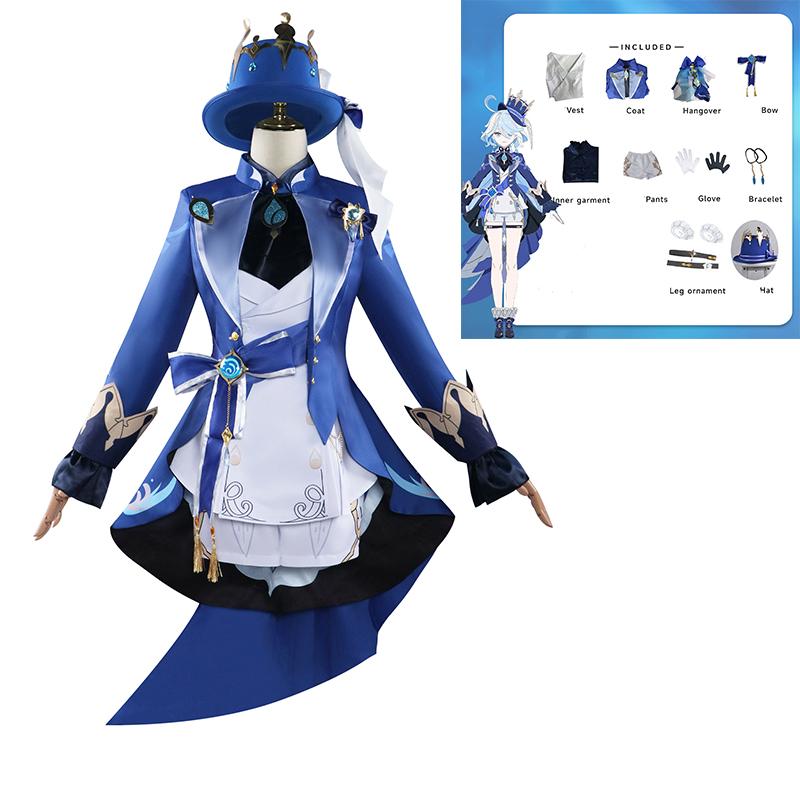 

Костюм для косплея Фукарос Геншин, одежда для девочек, реквизит, женское платье, костюм XXXL