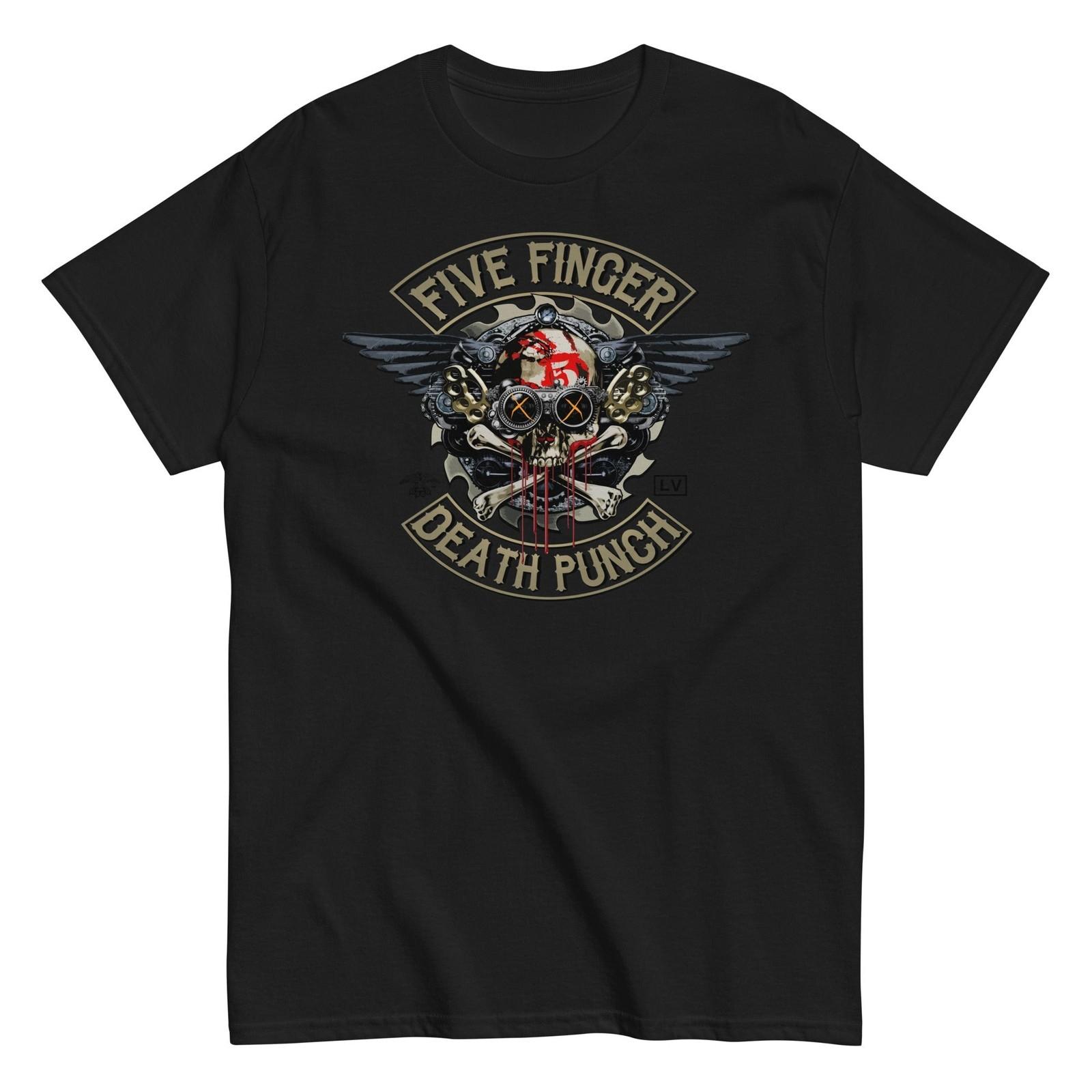 MerchMoment Five Finger Death Punch Crossbones T-Shirt T-Shirt Black New XL
