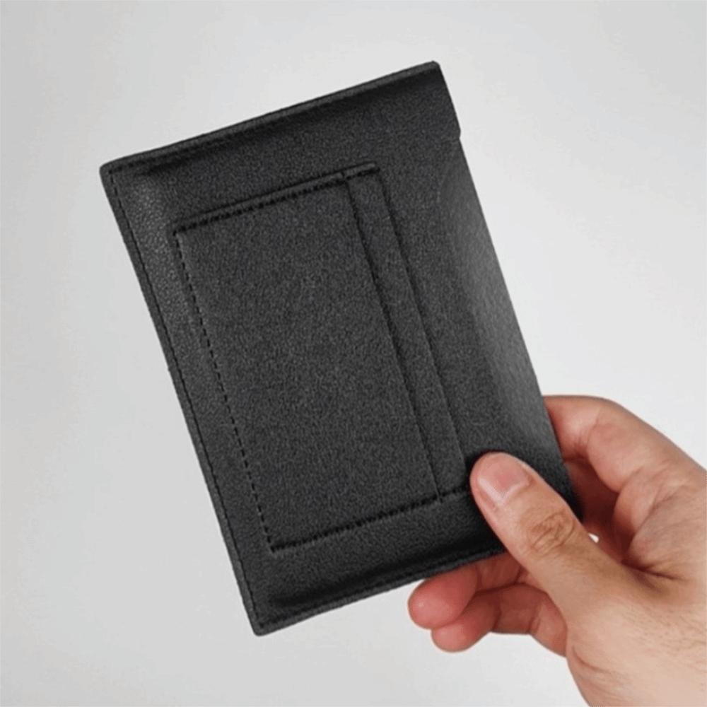 Multifunctional Passport Cover Solid Color Ticket Folder Simple Card Holder Male