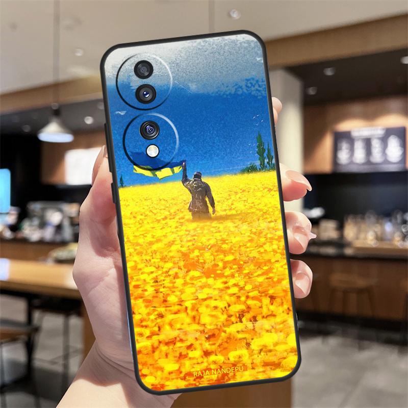 Ukrainian Flag Case For Honor Magic 8 Lite 5 6 7 Pro Honor Win RT 400 200 50 70 90 X8c X9a X9b X9c X9d Cover