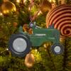Christmas Tractor Ornament Hangable Christmas Tree Resin Tractor Charm Festival Craft Rustic Decoration For Garden Farm Hotel
