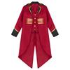 Kids Vintage Medieval Steampunk Tailcoat Long Sleeve Fake Two Piece Tuxedo Victorian Jacket for Dress Up Party Costume