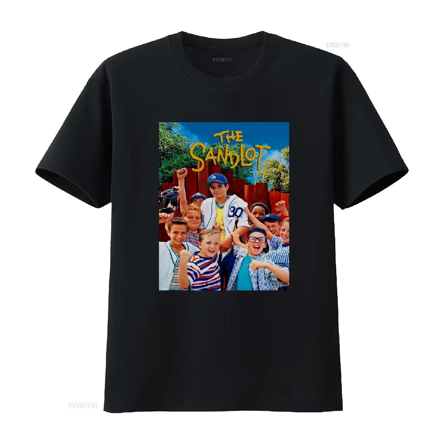 

NEW THE SANDLOT T SHIRT bluray dvd poster SMALL MEDIUM LARGE or XL vintage Washed homme Top For Everyday Wear graphic Stylish S чёрный