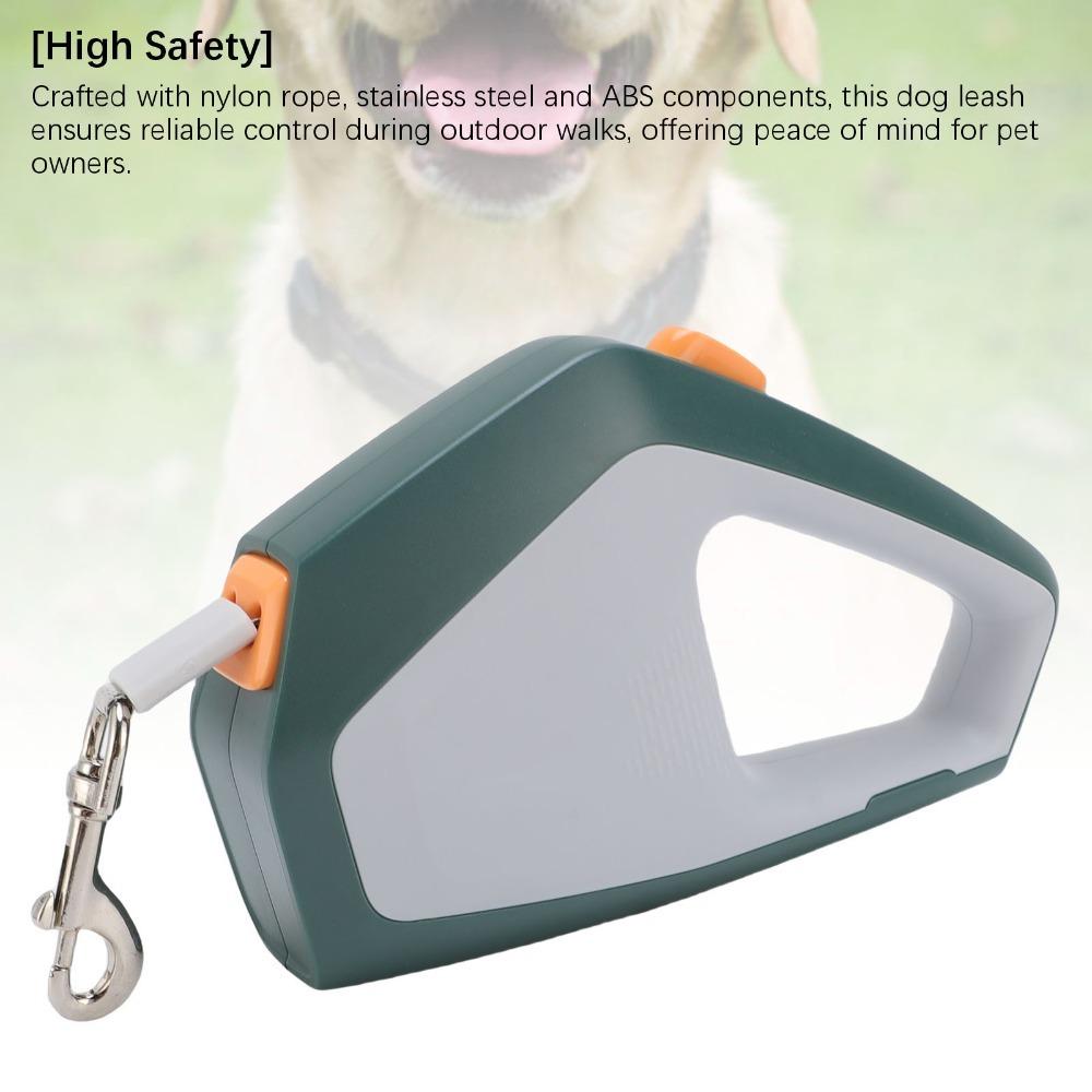Geometric Shape Auto Retractable Leash Burst Tough 5M Dog Leash Pet Walking Tool  Cat Outdoor Trip