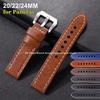 Hochwertiges Echtes Leder Uhrenarmband für Panerai Rindsleder Öl Wachs Armband Herren Sport Armband Uhrenarmband 20mm 22mm 24mm Band Gürtel