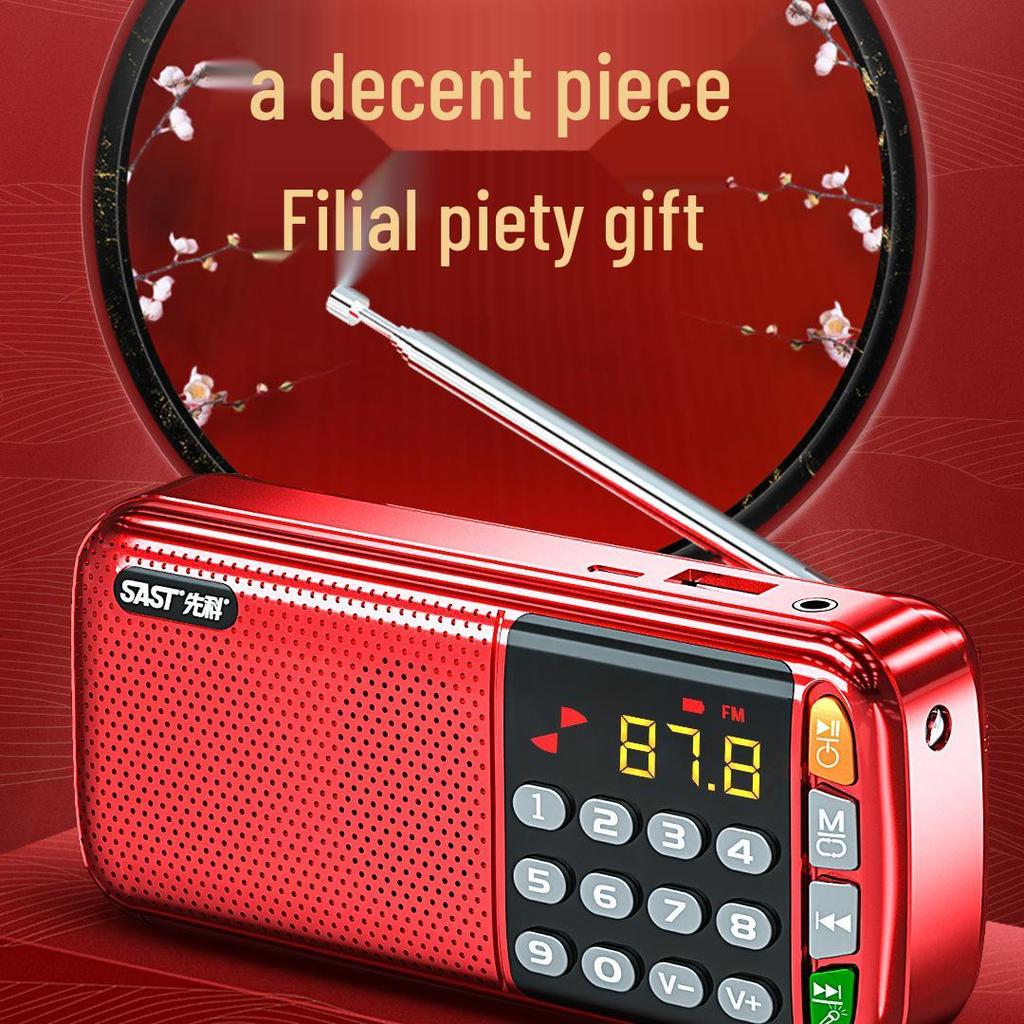 Xianke 2025 Portable Rechargeable Radio & Speaker for Seniors