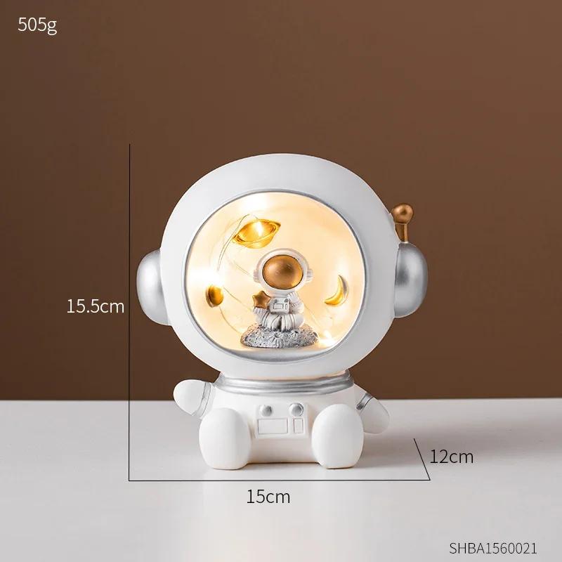 Dekoracja Domu Skarbonka Kreatywna Żywica Dziecięca skarbonka Prezent Urodzinowy astronauta Pudełko na Monety Dziecięcy Bank Pieniędzy Dekoracja Biurka Ozdoby