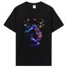 Regenbogen Schönes Mandala Grafikdruck T-Shirt Damen Unisex T-Shirt Cool Lässig Baumwolle Kurzarm T-Shirt Harajuku Streetwear