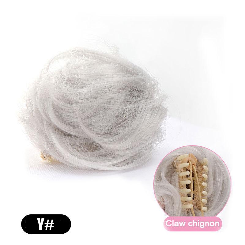 

Косплей небрежный пучок для волос, захватывающий и завивающий пучок для волос, парик из искусственного шелка высокой температуры, синтетический парик из волокна, легко носить