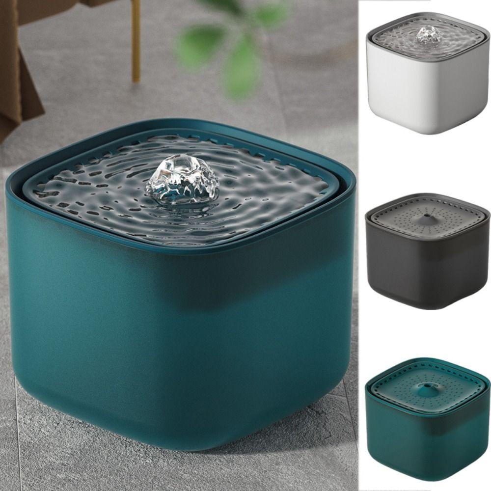 

Silent Automatic Cat Water Fountain Electric Cat Water Drinker Cats Water Dispenser for Home white&black-filter element