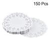 3.5inch Round Mat Paper Doily Lace Brim Biscuit Cupcake Pad for Fried Food Dessert Cookies Party Wedding Table Decor
