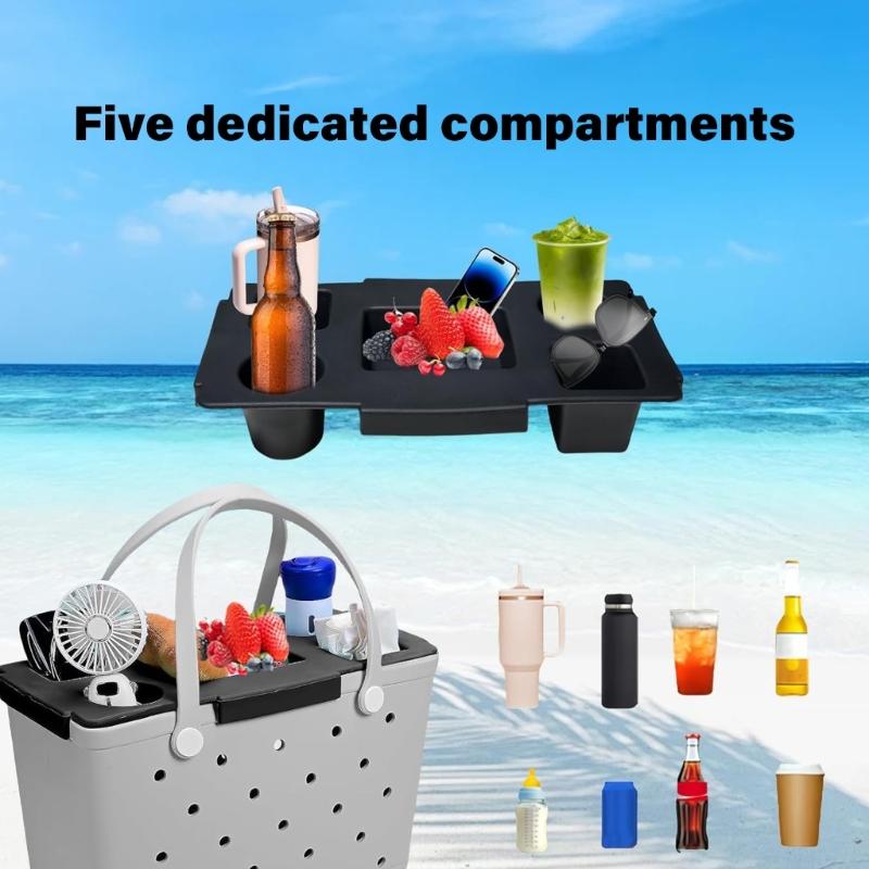 Top Cup Phone Holder Tray Storage Lid Compatibles with Silicones Beach Bag Cover Tumblers Organizers Waterproof