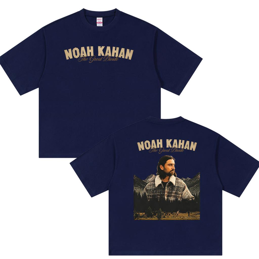 Noah Kahan The Great Divide Tour 2026 Graphic T Shirts Unisexs Vintage Fashion Cotton Short Sleeve Tshirt Hip Hop Clothing Tshirt