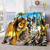 Coperta avventura pinguini Coperta in flanella per letto, divano, Campeggio, Escursionismo, Essenziali per picnic, regalo per la famiglia Regali per fan