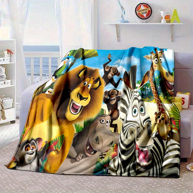 Coperta avventura pinguini Coperta in flanella per letto, divano, Campeggio, Escursionismo, Essenziali per picnic, regalo per la famiglia Regali per fan