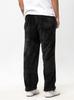 Jigga Wear Teddy Simple Crown Men's Black Sherpa Baggy Sweatpants M