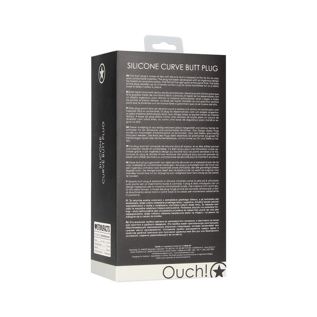 Curve Ouch! Butt Plug by Shots